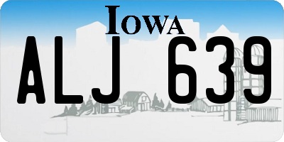 IA license plate ALJ639