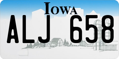 IA license plate ALJ658