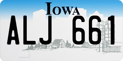 IA license plate ALJ661