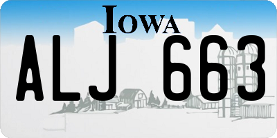 IA license plate ALJ663