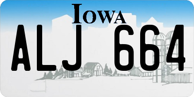 IA license plate ALJ664