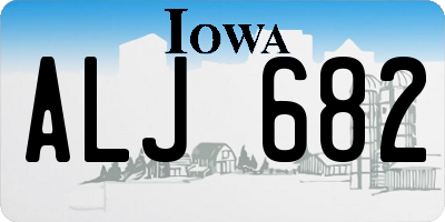 IA license plate ALJ682