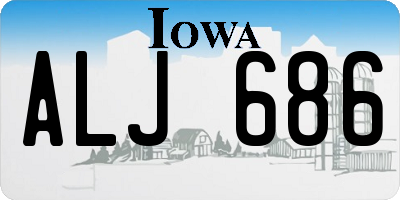 IA license plate ALJ686