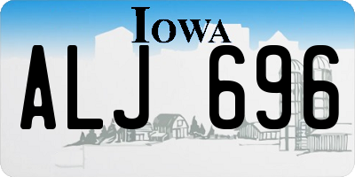 IA license plate ALJ696