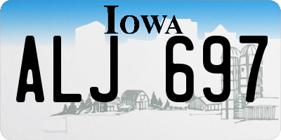 IA license plate ALJ697