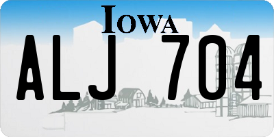 IA license plate ALJ704