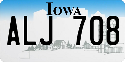 IA license plate ALJ708