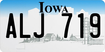 IA license plate ALJ719