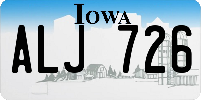 IA license plate ALJ726