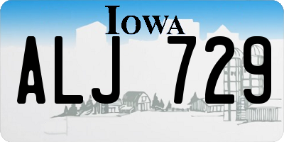 IA license plate ALJ729