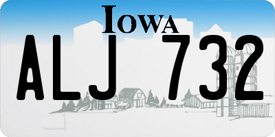 IA license plate ALJ732