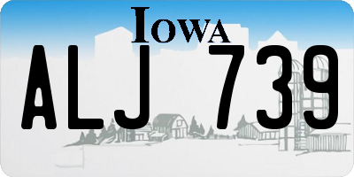 IA license plate ALJ739