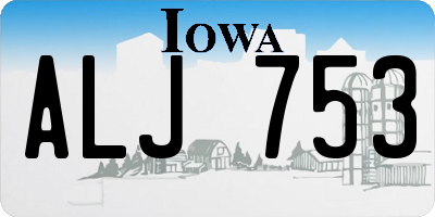 IA license plate ALJ753