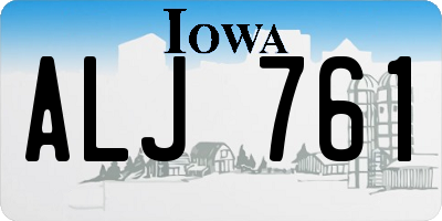 IA license plate ALJ761