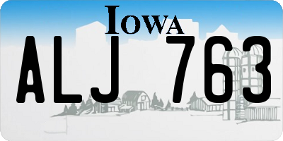 IA license plate ALJ763