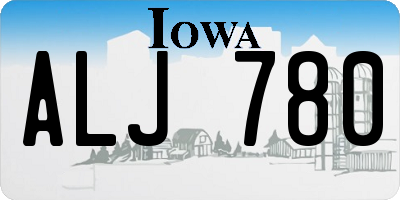 IA license plate ALJ780