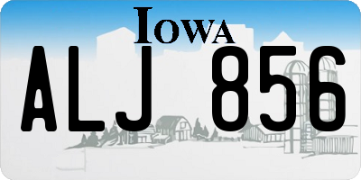 IA license plate ALJ856