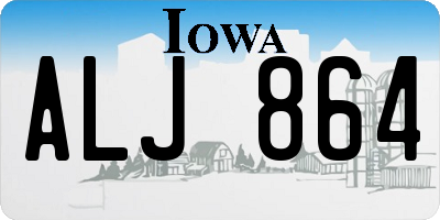IA license plate ALJ864