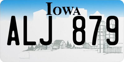IA license plate ALJ879