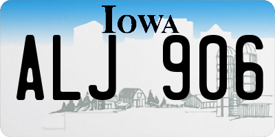 IA license plate ALJ906