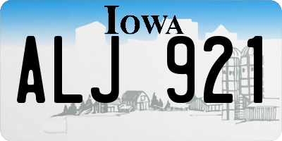 IA license plate ALJ921