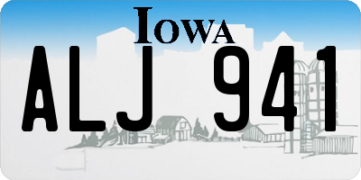 IA license plate ALJ941