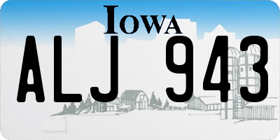IA license plate ALJ943