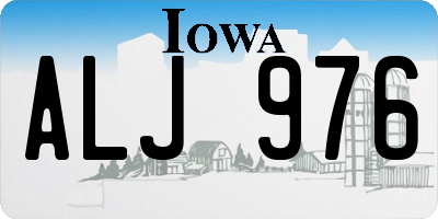 IA license plate ALJ976