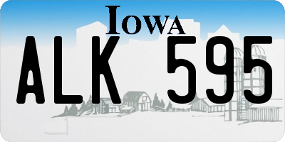 IA license plate ALK595