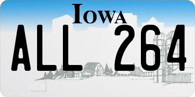 IA license plate ALL264