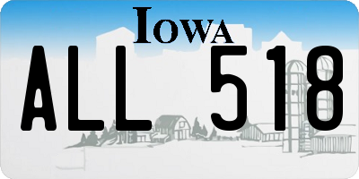 IA license plate ALL518