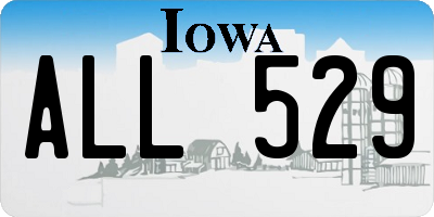 IA license plate ALL529