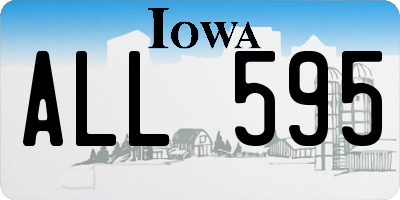 IA license plate ALL595