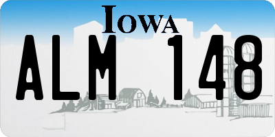IA license plate ALM148