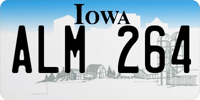 IA license plate ALM264