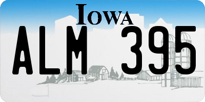 IA license plate ALM395