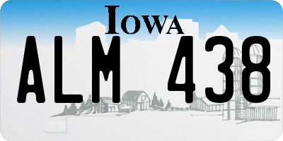 IA license plate ALM438