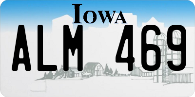 IA license plate ALM469
