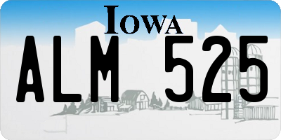 IA license plate ALM525