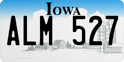 IA license plate ALM527