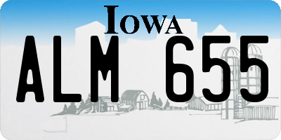 IA license plate ALM655