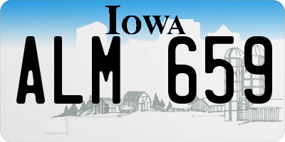 IA license plate ALM659