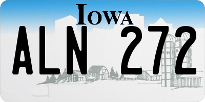 IA license plate ALN272