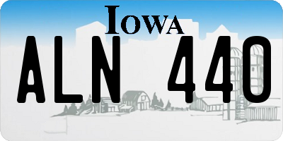 IA license plate ALN440