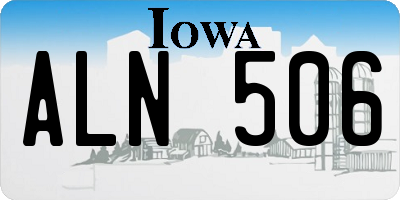 IA license plate ALN506
