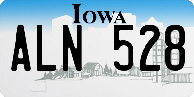 IA license plate ALN528