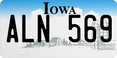 IA license plate ALN569