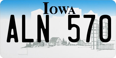 IA license plate ALN570