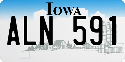 IA license plate ALN591