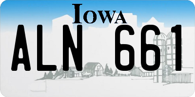 IA license plate ALN661